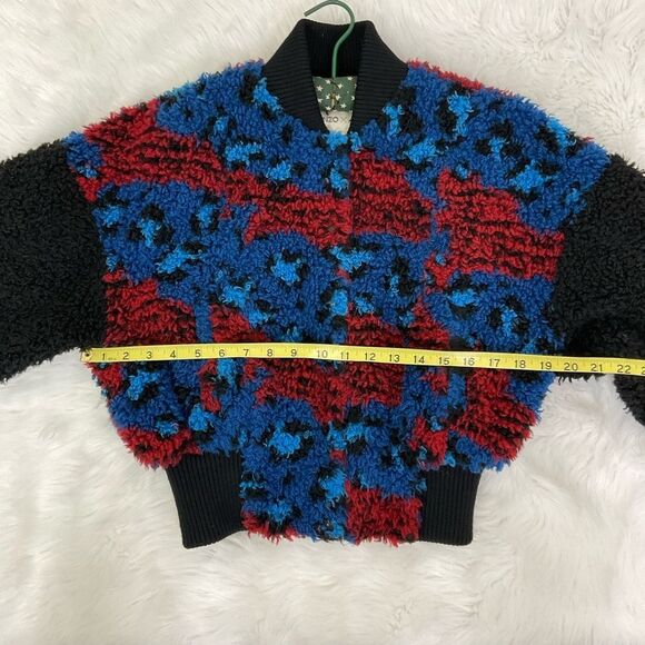 Kenzo X H&M Bloggers Favorite! Jungle Embroidered Teddy Bomber Jacket Coat 4 - Picture 14 of 15